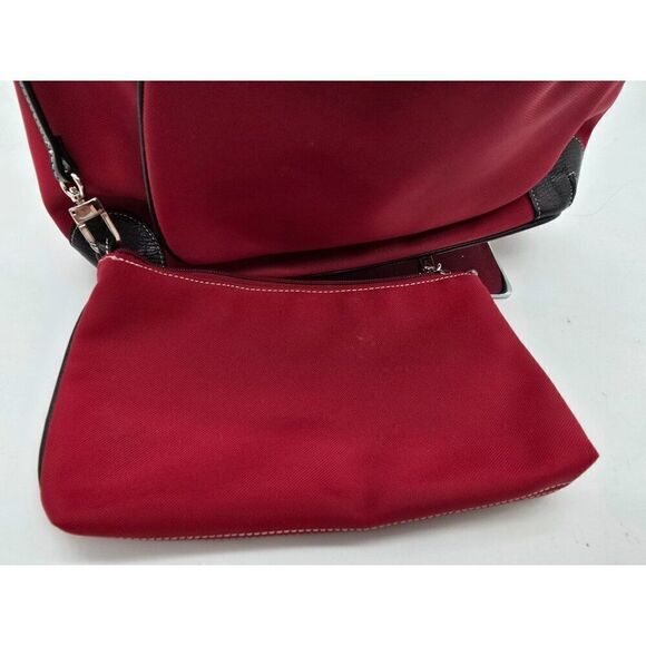 Maxx New York Red & Black Hobo Bag With Paisley Interior & Matching Pouch - Picture 6 of 7